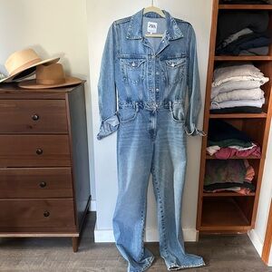 Zara Faded Blue Denim Jacket